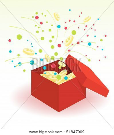 Box With Coins