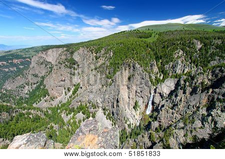 Bucking Mule Falls In Wyoming