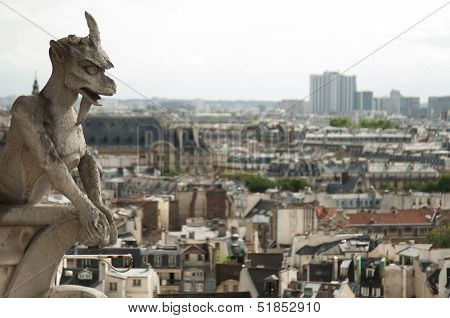Gargoyle At Notre-dame Cathedral, Paris