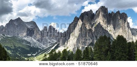 Dolomiti Vajolet Valley Panorama
