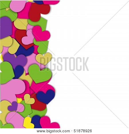 vector color hearts for your design
