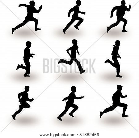 Runner Silhouette Vector