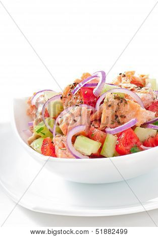 Salad Sheppard c Norwegian salmon