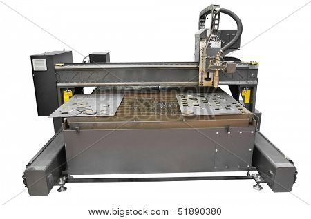 The image of a lathe