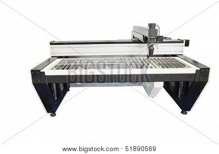 lathe isolated under the white background