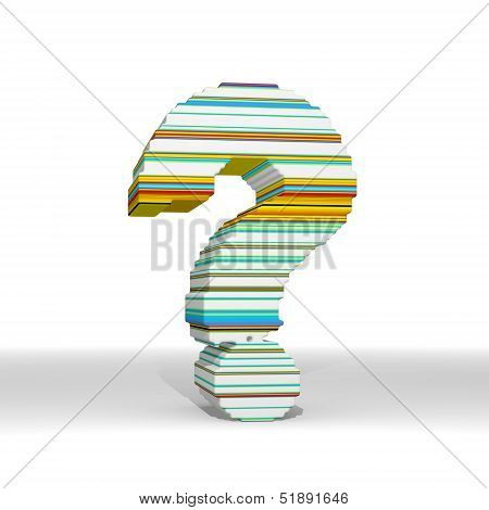 Question Sign  With Funny Pattern <<<icon