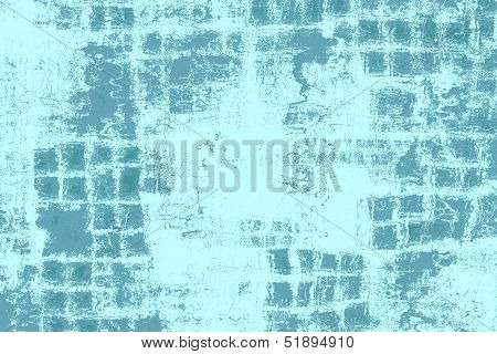 Blue Green Distressed grid Background