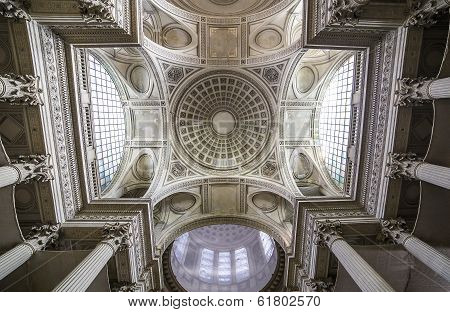 interiors of Pantheon necropolis, Paris, France