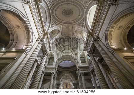 interiors of Pantheon necropolis, Paris, France