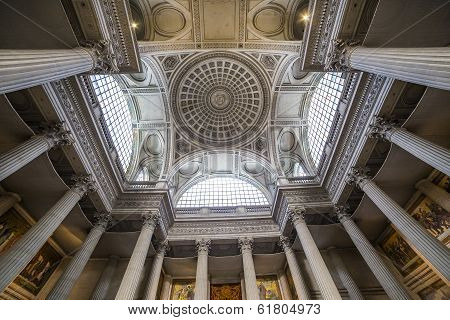 interiors of Pantheon necropolis, Paris, France