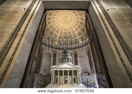interiors of Pantheon necropolis, Paris, France