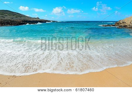 Turquoise Water And Golden Sand
