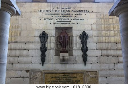 interiors of Pantheon necropolis, Paris, France