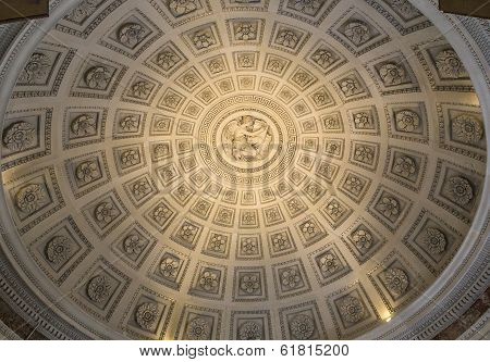 interiors of Pantheon necropolis, Paris, France