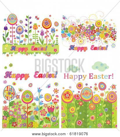 Easter seamless cards