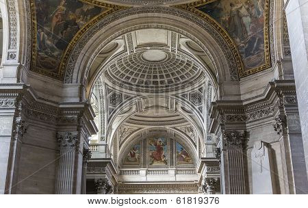 interiors of Pantheon necropolis, Paris, France