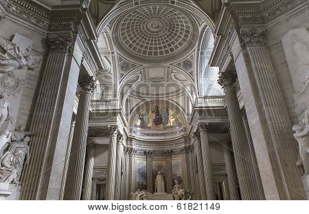 interiors of Pantheon necropolis, Paris, France