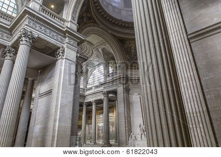 interiors of Pantheon necropolis, Paris, France