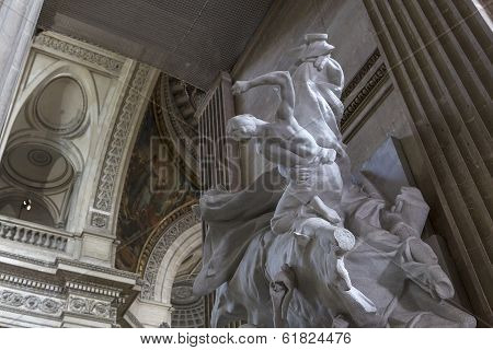 interiors of Pantheon necropolis, Paris, France