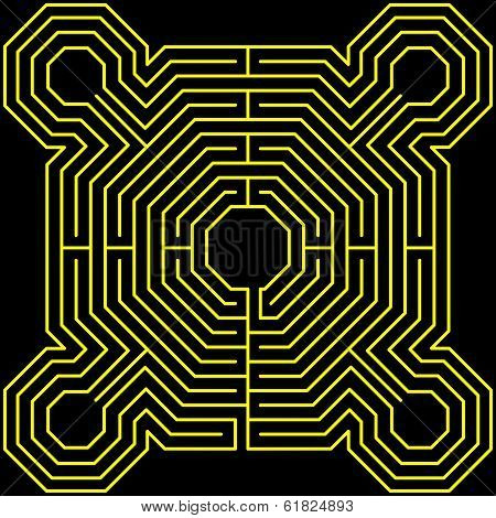 Maze Fortress Black