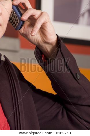 Business Woman with Mobile Phone