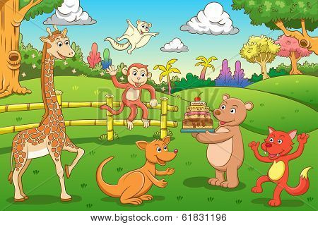 animal in the jungle.