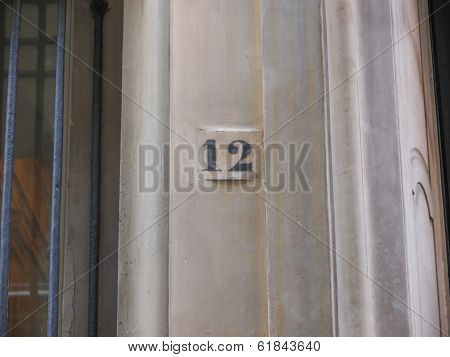 Blue House Number