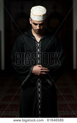 Young Muslim Man Praying