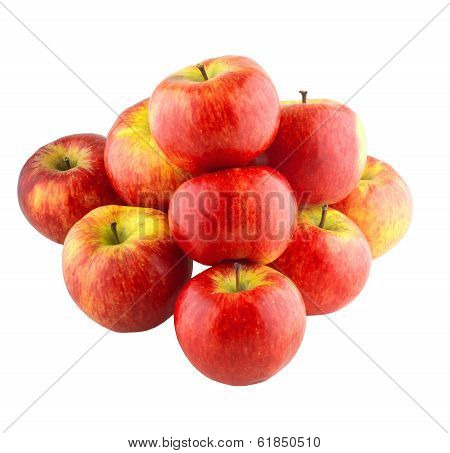 Red apples pyramid