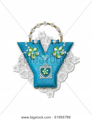Alphabet Bling Bag Y