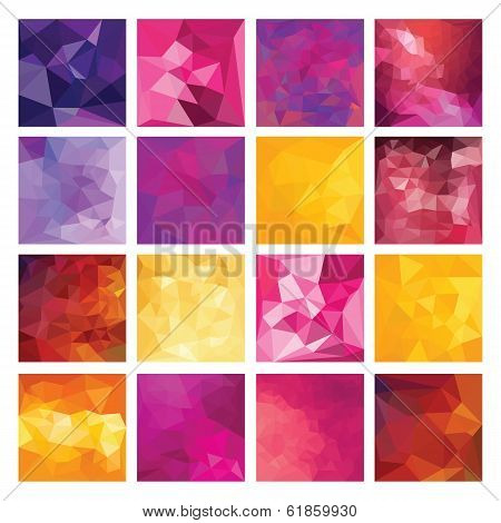Polygonal  vector background.