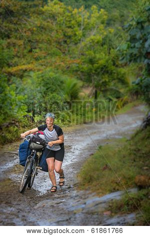 Cycling through jungle
