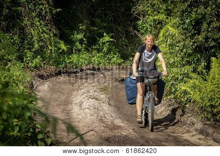 Cycling through jungle