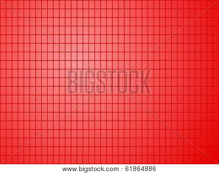 Red Background With Quadrilateral Pattern