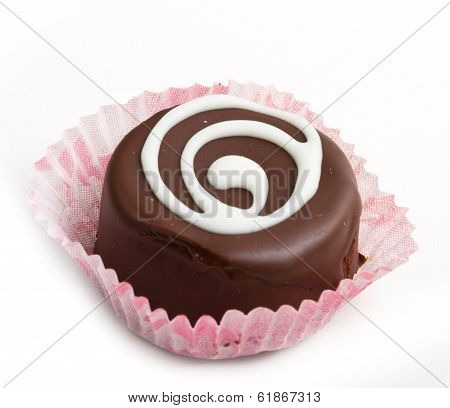 little cassata on white background