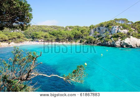 Cala Macarella Bay, Island Of Menorca, Balearic Islands, Spain