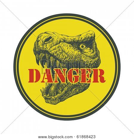 Tyrannosaurus Dinosaur . Hand drawn. Vector eps 8