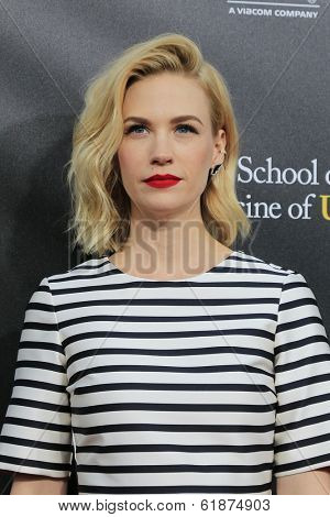 LOS ANGELES - MAR 20: January Jones at the 2nd Annual Rebels With A Cause Gala at Paramount Studios on  March 20, 2014 in Los Angeles, California