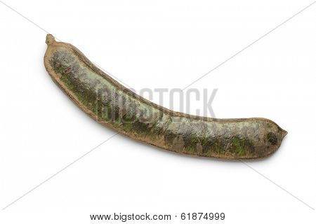 Fresh inga fruit on white background