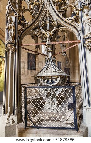 Old Altar From 1697 At Erfurt Cathedral