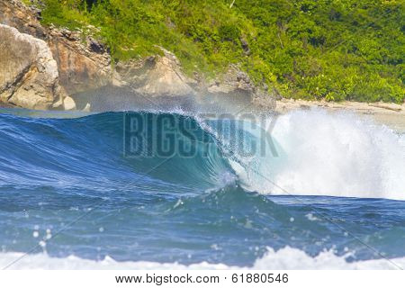 Ocean Waves.lombok Island.indonesia.