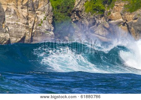 Ocean Waves.lombok Island.indonesia.