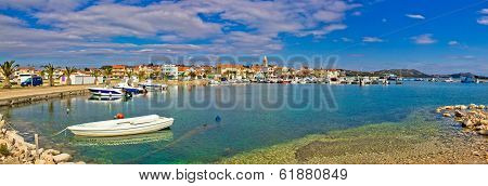 Adrtiatic Town Of Pakostane Panorama