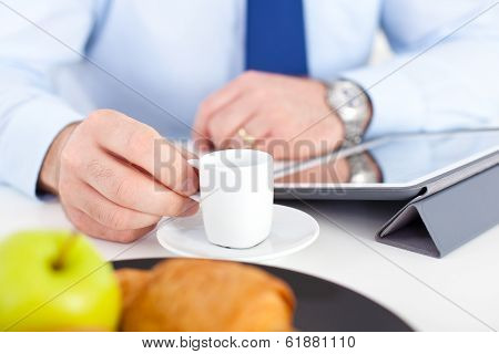 Businessman  At Breakfast