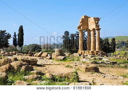 Ancient Greek Temple Of The Dioscuri