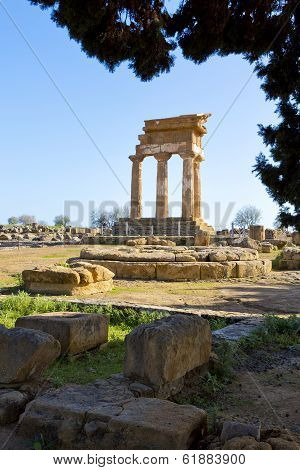 Ancient Greek Temple Of The Dioscuri