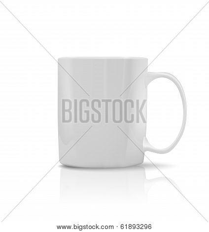 Photorealistic White Cup