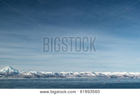 Viliuchinsky Volcano. Krasheninnikova Bay And Avacha Bay. Kamchatka. Russia