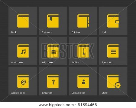 Book icons.