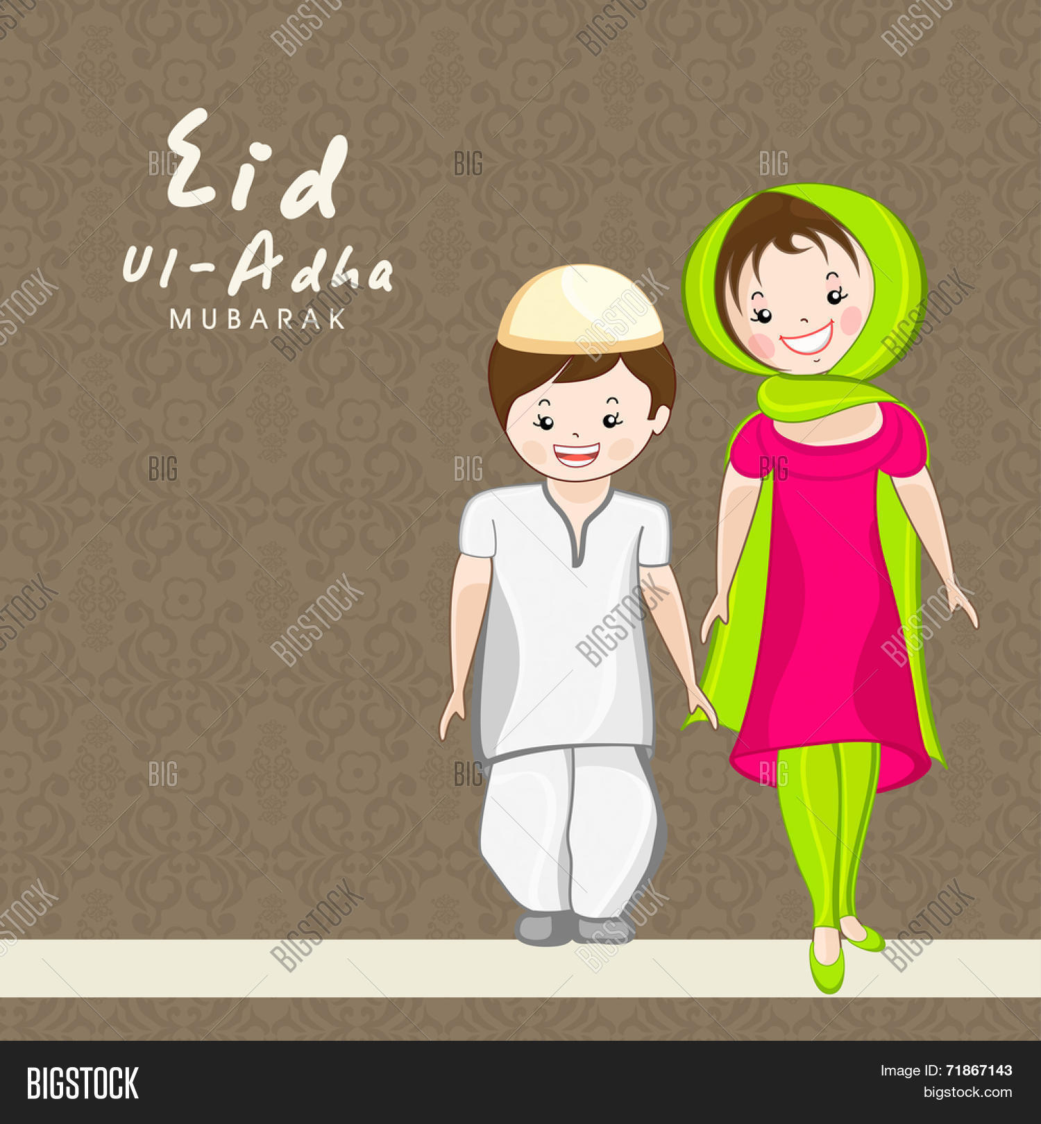 Muslim Kids Vector & Photo (Free Trial) | Bigstock